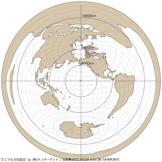 ハワイを中心にした世界地図からわかること はじめてのハワイ旅行